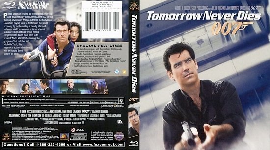 dvd cover Tomorrow Never Dies BR