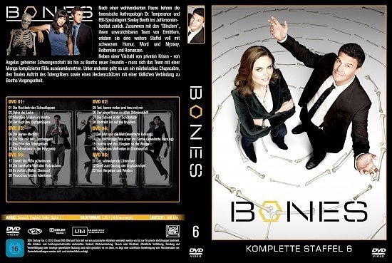 dvd cover Bones - Staffel 6 (2010) german custom