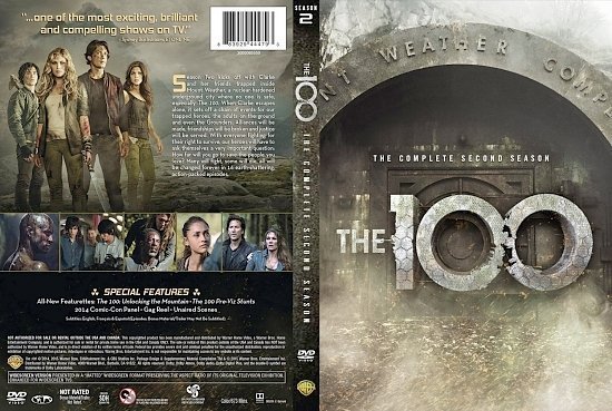 dvd cover The 100 Season 2