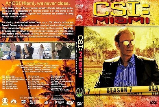 dvd cover CSI Miami S7