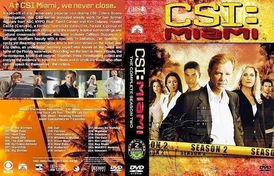 dvd cover CSI Miami lg S2