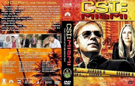 dvd cover CSI Miami lg S6