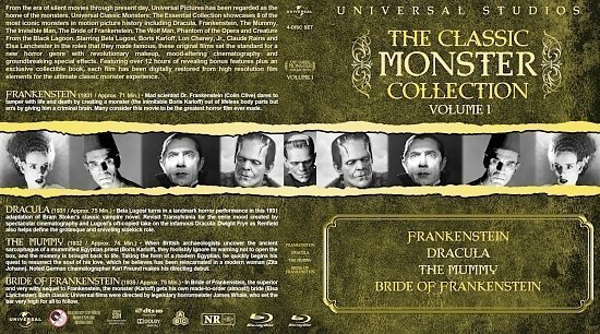 dvd cover The Classic Monster Collection Volume 1