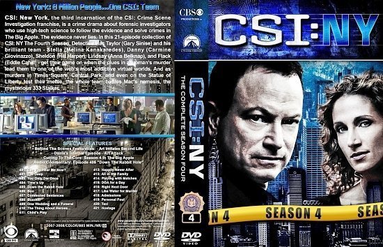 dvd cover CSI NY lg S4
