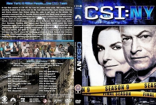dvd cover CSI NY st S9