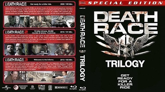dvd cover Death Race Trilogy version 1