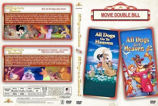 dvd cover All Dogs Go To Heaven Double Feature