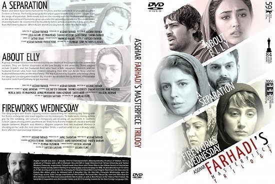 dvd cover Asghar Farhadi's Masterpiece Trilogy