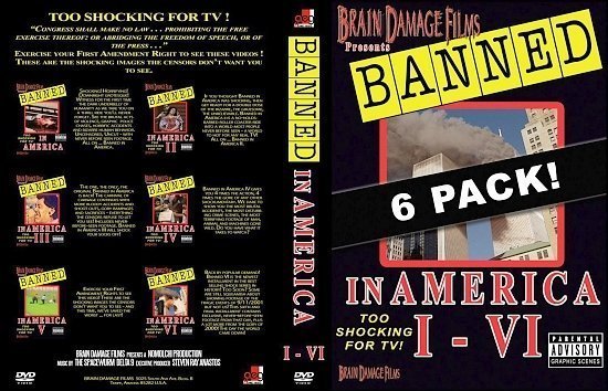 dvd cover Banned In America Six Pack