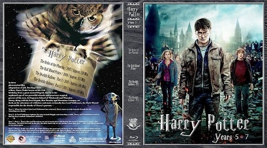dvd cover Harry Potter: Years 5 7 Version 1