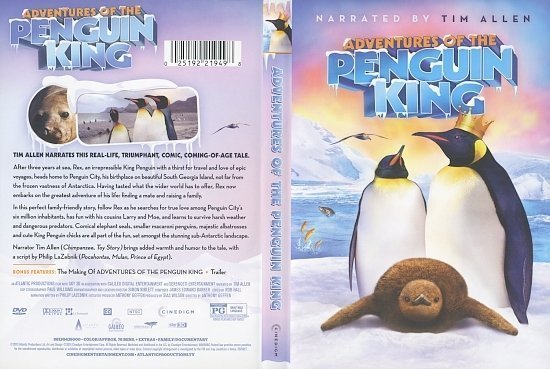 dvd cover Adventures Of The Penguin King Scanned