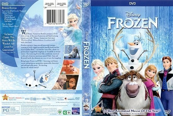 dvd cover Frozen front