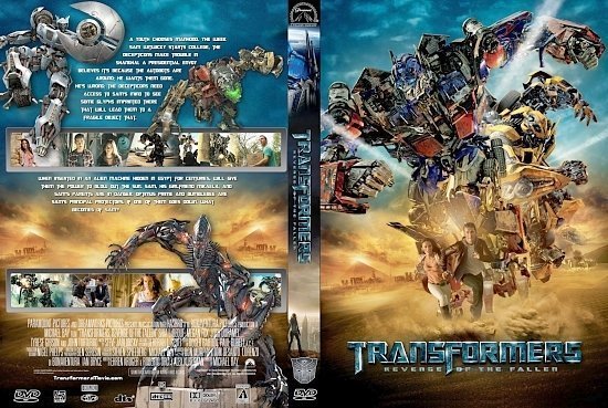dvd cover Transformers 2