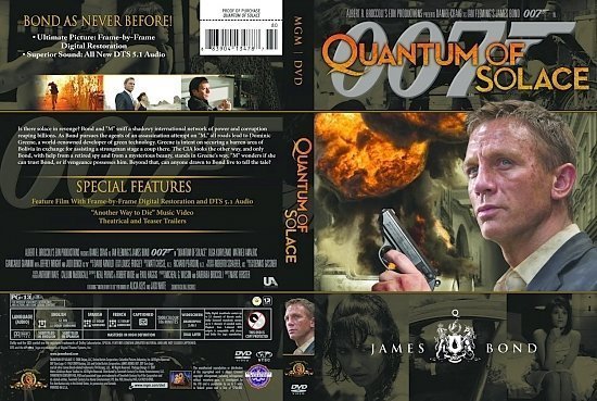 dvd cover Quantum of Solace