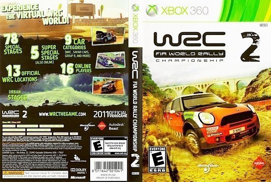 dvd cover WRC 2 FIA World Rally Championship