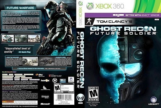 dvd cover Tom Clancys Ghost Recon Future Soldier