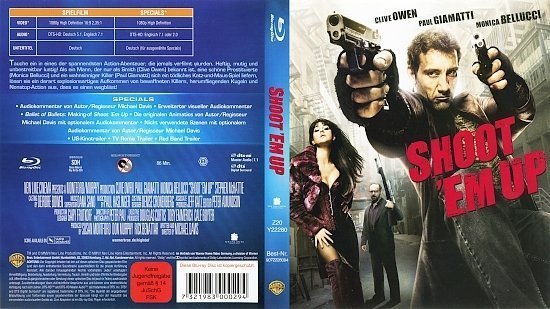 dvd cover Shoot 'em up (2007) Blu-Ray German