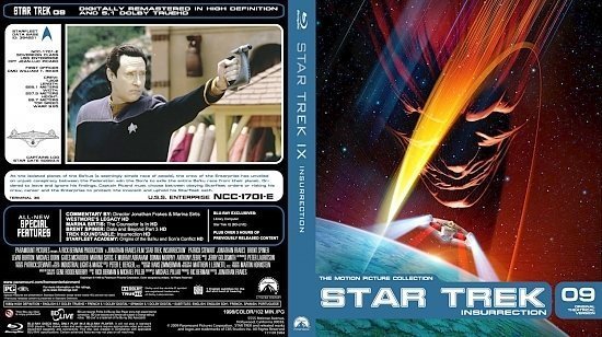 dvd cover Star Trek 09 Insurrection