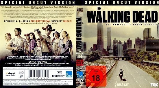 dvd cover The Walking Dead Staffel 1 (2010) Blu-Ray German