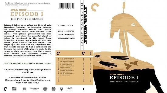 dvd cover Star Wars Episode I Phantom Menace