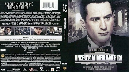 dvd cover Once Upon A Time In America BR