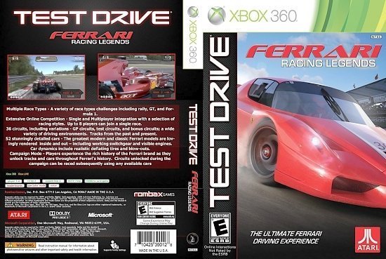 dvd cover Test Drive Ferrari Racing Legends