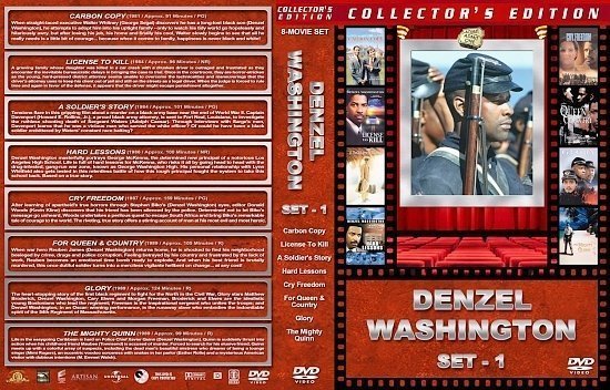 dvd cover Denzel Washington Collection