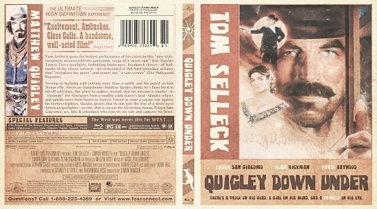 dvd cover Quigley Down Under