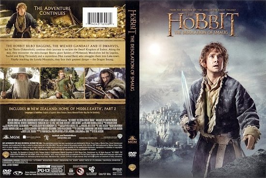 dvd cover The Hobbit The Desolation Of Smaug Scanned