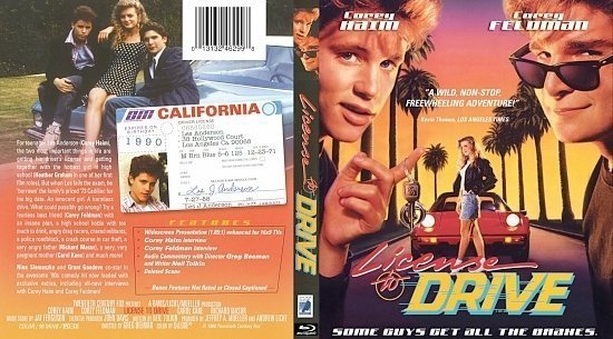 dvd cover License to Drive jeff BD