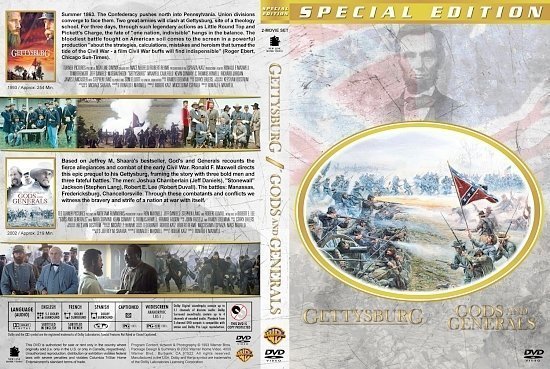 dvd cover Gettysburg / Gods & Generals Double