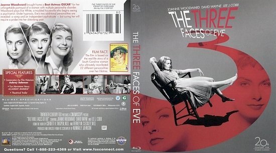 dvd cover The Three Faces Of Eve BR