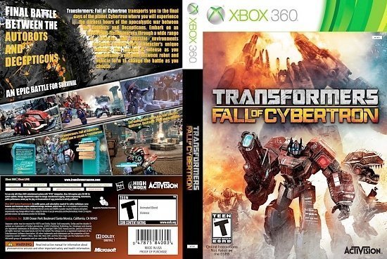 dvd cover Transformers Fall of Cybertron