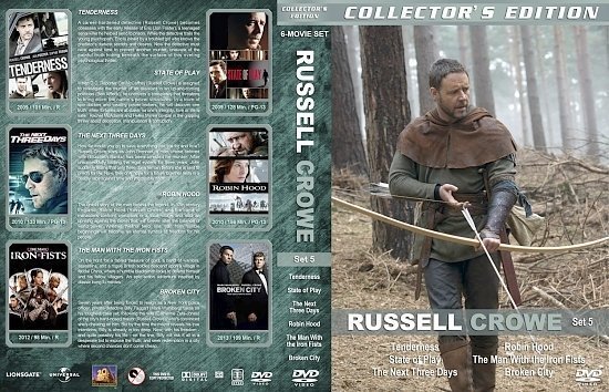 dvd cover Russell Crowe Collection Set 5
