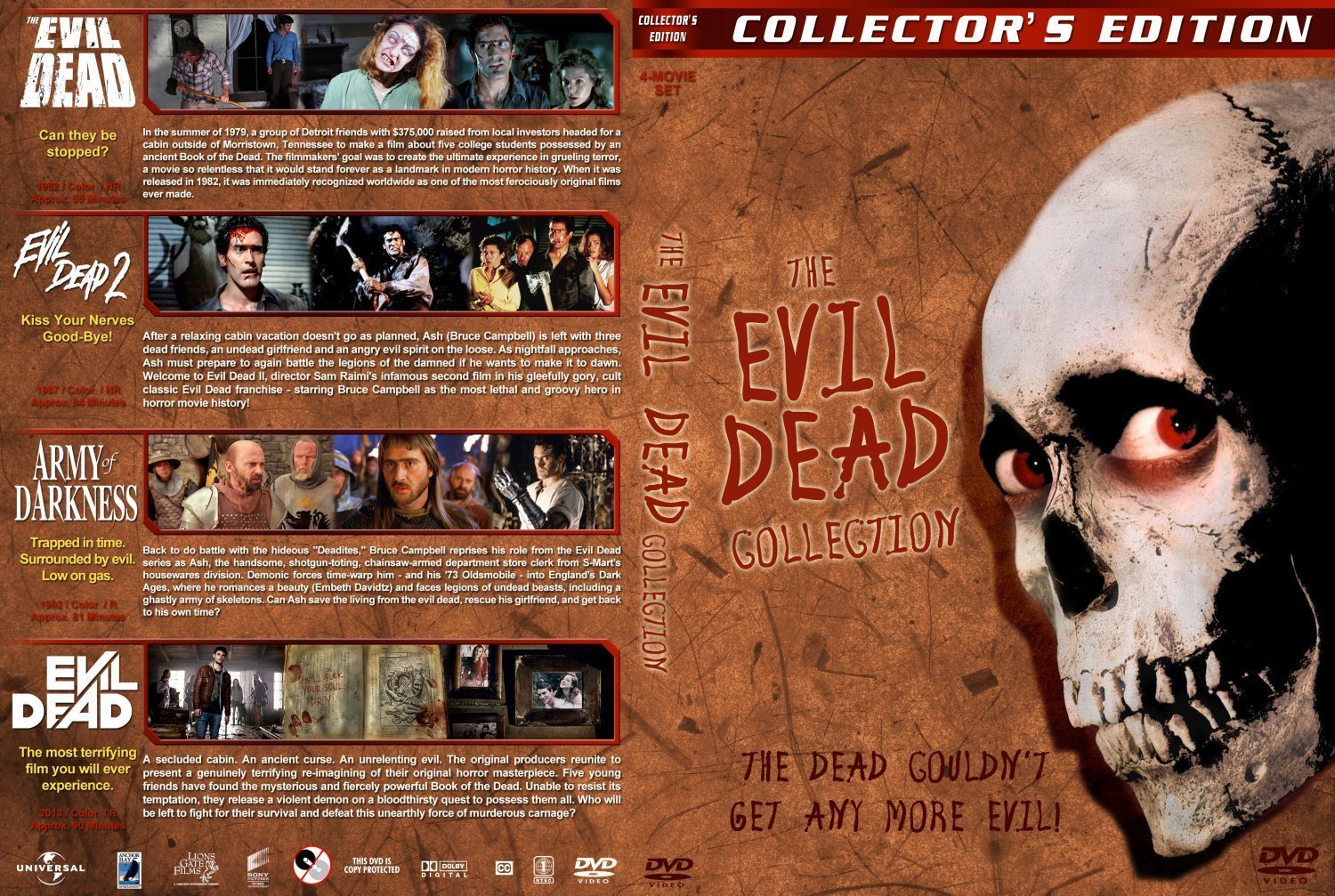 Evil Dead Collection Dvd Covers And Labels