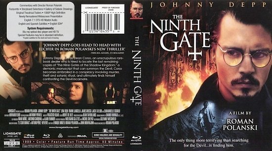 dvd cover The Ninth Gate BR1