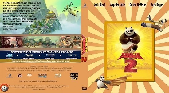 dvd cover Kung Fu Panda 2 3D