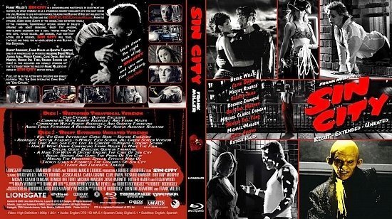 dvd cover Sin City