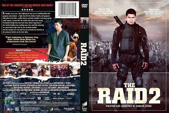 dvd cover The Raid 2