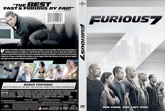 dvd cover Furious 7