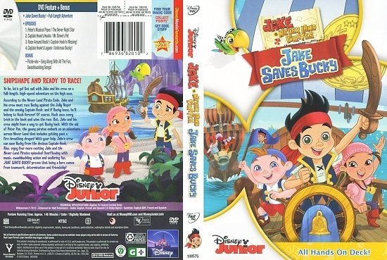 dvd cover Jake And The Never Land Pirates. Jake Saves Bucky