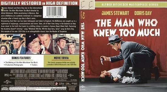 dvd cover The Man Who Knew Too Much BR