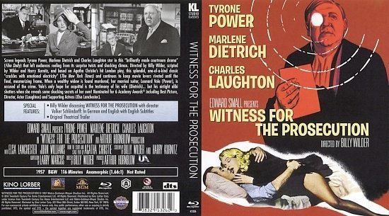 dvd cover Witness For The Prosecution BR