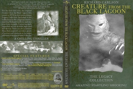 dvd cover Creature of the Black Lagoon Monsters Legacy Collection