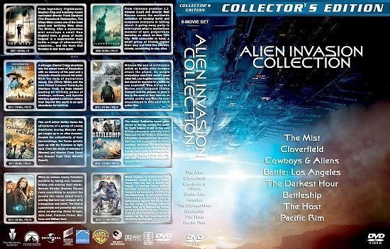dvd cover Alien Invasion Collection