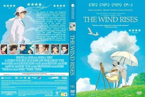 dvd cover The Wind Rises
