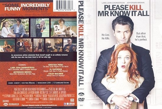 dvd cover Please Kill Mr Know It All Scanned
