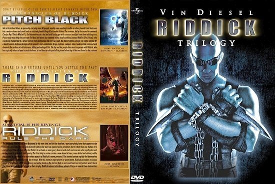 dvd cover Riddick Trilogy