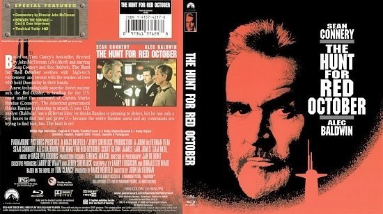 dvd cover The Hunt For Red October BR scan cover copy