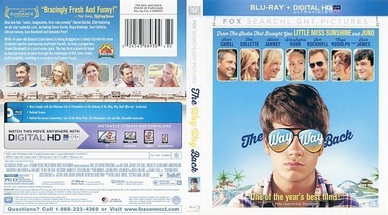 dvd cover The Way Way Back BR